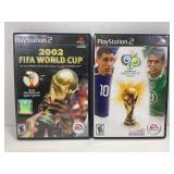 LOT OF 2 PS2 SOCCER GAMES - 2002 FIFA WORLD CUP