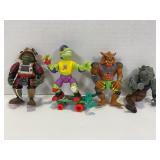 LOT OF 4 PLAYMATES TEENAGE MUTANT NINJA TURTLES