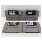 LOT OF 4 SNES GAMES - MADDEN 95, SPORTS