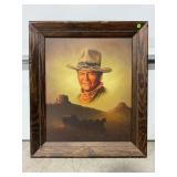 OIL ON CANVAS JOHN WAYNE ARTIST SHINN REGISTRATION