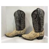 TONY LAMA STYLE 8114 TWO TONE SNAKE SKIN COWBOY