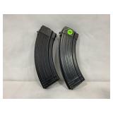 LOT OF 2 - AK47 7.62 X 39 MAGAZINES
