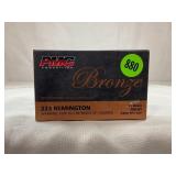 20 ROUNDS OF PMC BRONZE 223 REMINGTON AMMUNITION