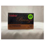 20 ROUNDS OF PMC BRONZE 223 REMINGTON AMMUNITION