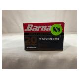 20 ROUNDS OF BARNAUL 7.62 X 39 FULL METAL JACKET