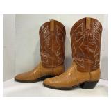 DAN POST TWO TONE LEATHER COWBOY BOOTS - NO. 2731