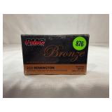 20 ROUNDS OF PMC BRONZE 223 REMINGTON AMMUNITION