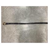 TONY LAMAR GENUINE LIZARD BELT WITH SOLID BRASS