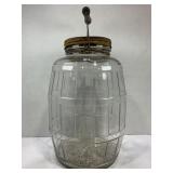 OWENS DURAGLASS BARREL SHAPED PICKLE 3 GALLON JAR