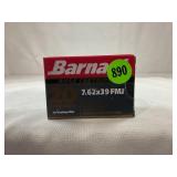 20 ROUNDS OF BARNAUL 7.62 X 39 FULL METAL JACKET