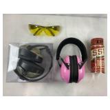 SHOOTING EARMUFFS, BLACK POWDER CLEANER & SAFETY