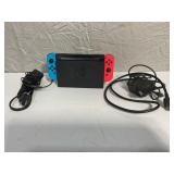 NINTENDO SWITCH WITH POWER CORD & CHARGER -