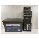 30 CAL PLASTIC DRY BOX AMMO CAN AND HYDRACELL AQUA