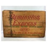 REMINGTON EXPRESS 12 GA SHOT SHELL WOOD AMMO CRATE