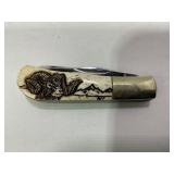 PARKER CUTLERY 'PORKY' TWO BLADE ENGRAVED RAMS