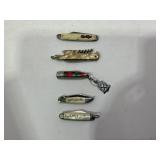 LOT OF 5 ASSORTED FOLDING POCKET KNIVES - IMPERIAL