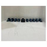 LOT OF 10 FORD 1/64 SCALE FARM TRACTORS