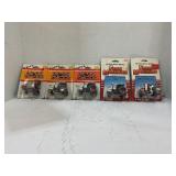 ERTL 1/64 LOT OF 5 DIE-CAST METAL TRACTORS IN