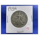 1934 WALKING LIBERTY HALF DOLLAR