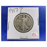 1917? WALKING LIBERTY HALF DOLLAR