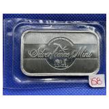 SILVERTOWNE MINT ONE OUNCE .999 FINE SILVER BAR