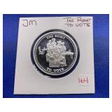 JOHNSON MATTHEY THE RIGHT TO VOTE ONE OUNCE .999