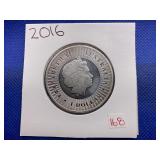 2016 QUEEN ELIZABETH THE 2ND AUSTRALIAN DOLLAR ONE