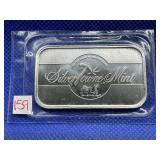 SILVERTOWNE MINT ONE OUNCE .999 FINE SILVER BAR