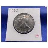 1990 AMERICAN SILVER EAGLE