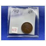 1913 LINCOLN CENT XF