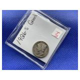 1926-S MERCURY DIME GOOD