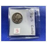 1916-S MERCURY DIME G6