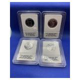 LOT OF 4 - .999 FINE SILVER ENRICHED PRESIDENTIAL