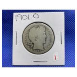 1901-0 BARBER HALF DOLLAR