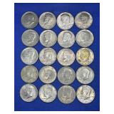 LOT OF 20 - 1971 KENNEDY HALF DOLLARS
