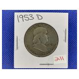 1953 D FRANKLIN HALF DOLLAR