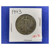 1943 WALKING LIBERTY HALF DOLLAR