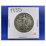 1935 WALKING LIBERTY HALF DOLLAR