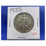 1935 WALKING LIBERTY HALF DOLLAR