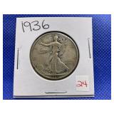 1936 WALKING LIBERTY HALF DOLLAR