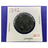 1842 LARGE CENT