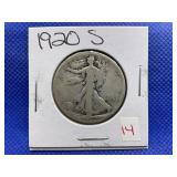 1920-S WALKING LIBERTY HALF DOLLAR