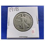 1918 WALKING LIBERTY HALF DOLLAR