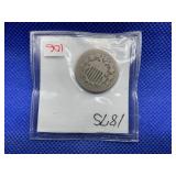 1875 SHIELD NICKEL