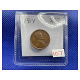1914 LINCOLN CENT XF