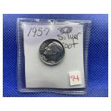 1957 ROOSEVELT DIME SILVER PROOF