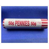 2025 ROLL LINCOLN CENT LAST CIRCULATING PENNY