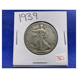 1939 WALKING LIBERTY HALF DOLLAR