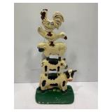 CAST IRON FARM ANIMAL DOOR STOP - 10' TALL