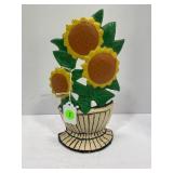 CAST IRON SUNFLOWER DOOR STOP - 10' TALL